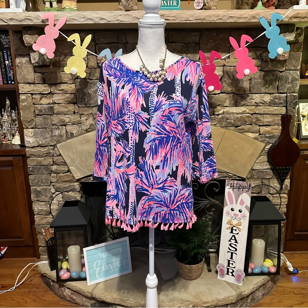 NWOT  Lilly Pulitzer Palms Up Mercer Top Size Medium